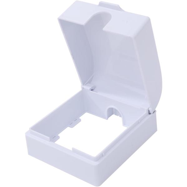 バリエーションコード : 2BU0WXIQ5X湿気や水滴からコンセントをしっかりと守るコンセントカバー(ホワイト)です。キッチンやトイレなどの水回りや埃の多い環境でアウトレットを保護します。素材にプラスチックを使用しておりますので、絶縁性能...