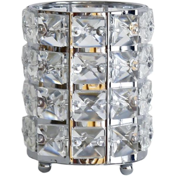 バリエーションコード : 2BJL55H8OXメイクブラシ、アイブロウなどがきれいに収納できますペンやハサミなどの文房具ケースとしてもお使いいただけますサイズ：高さ12cmx横9cm、材質：クリスタルガラスと合金化粧台、洗面台、オフィスなど...