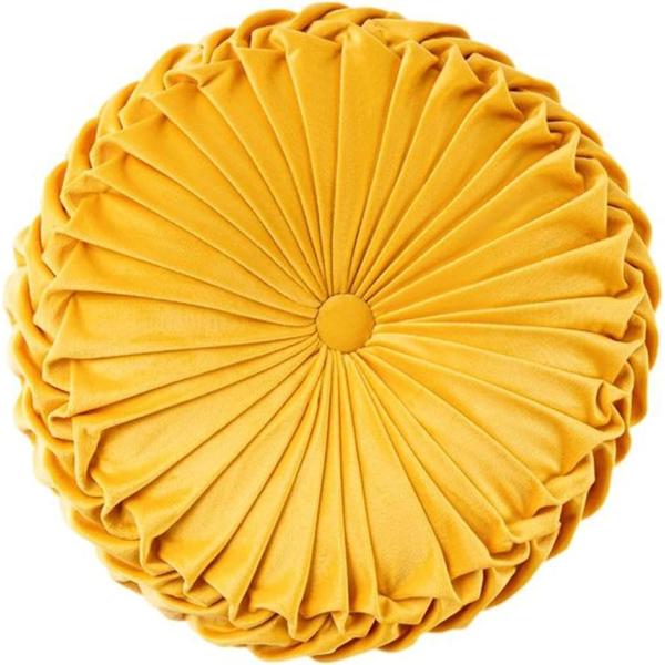 バリエーションコード : 2BU1YJ9IX8「商品説明」お部屋を華やかに演出するラウンドクッションです。直径35cmのコンパクトサイズながら厚みがあり、ソファやベッドに置くだけで高級感のあるインテリアに早変わり。立体的なプリーツデザインと...