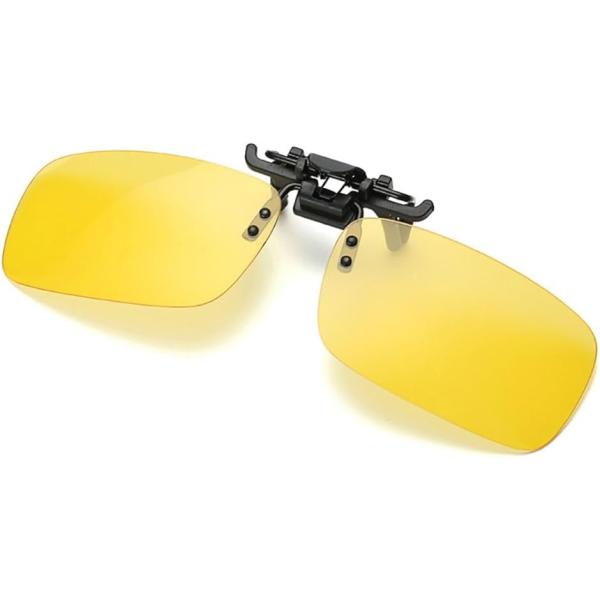 「偏光イエローレンズ」まぶしさを軽減する黄色レンズに反射膜と吸収膜を追加。強い光を和らげ、夜間や曇天時の視界をクリアに保ちます。紫外線99%カットのUV400対応で、昼夜問わず目を保護。ドライブやアウトドアシーンでも活躍します。「簡単取り付...