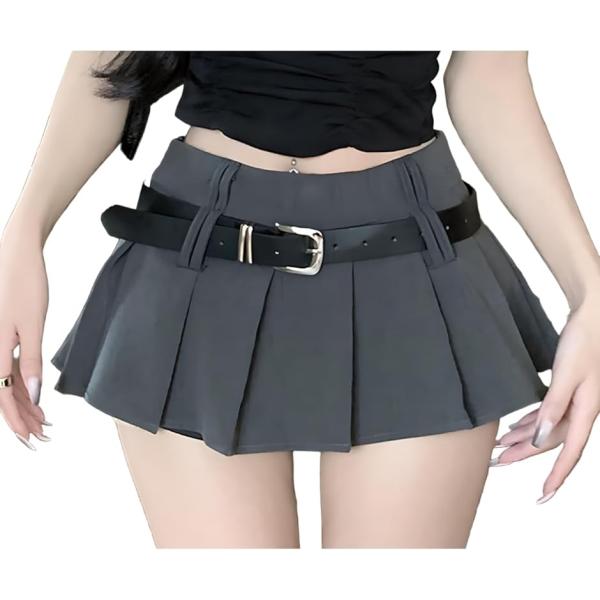 バリエーションコード : 2BU35J1NWN美脚＆脚長抜群。安心のインナー付きデザイン: ハイウエスト仕様のため、腰位置を高く見せることで脚を長く見せるように強調します。インナーパンツが一体化しているので、動きやすくミニ丈でも安心して着用...