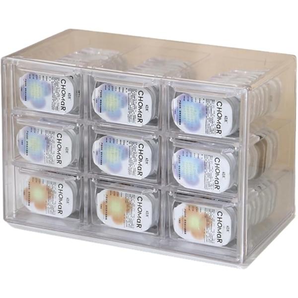 バリエーションコード : 2BU3RITC3N「コンタクトケースでスッキリ収納」 コンタクトケース 収納ケースは12グリッド・6グリッド・9グリッドが選べる引き出しボックス仕様で、コンタクトレンズやカラコンをすっきり整理できるため、卓上でも...