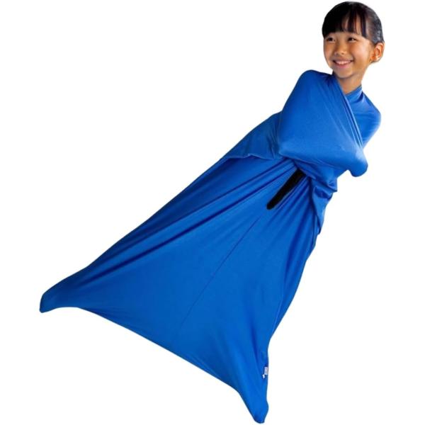 バリエーションコード : 2BU5O6L2P5感覚刺激で心と体をサポート：包み込まれる心地よさと安心感が特徴のボディソックス。伸縮性のある生地が全身を優しく圧迫し、落ち着きや集中力の向上をサポートします。発達を促す感覚刺激グッズ：触覚や深部...