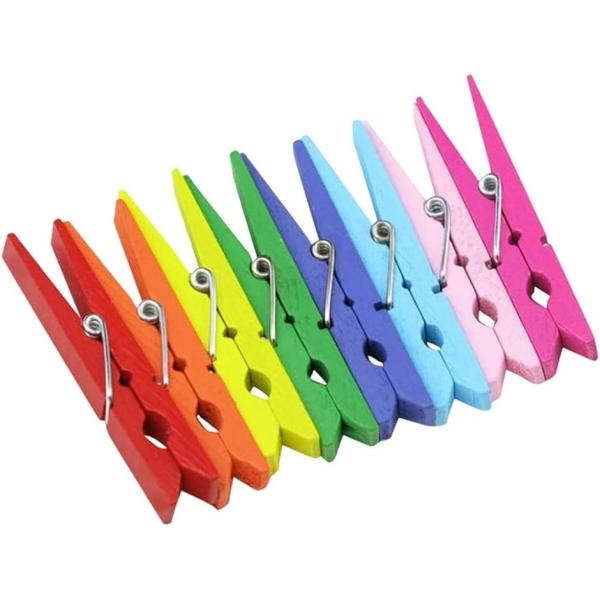 「木製クリップ仕様」材質は高品質な木材で、サイズは約7.2x1cm。セットにはミックスカラーのクリップが50個含まれています「しっかり留まる耐久性」強風にも耐える丈夫なつくりで、写真やメモなどをしっかり固定。色鮮やかで発色も良く、色落ちしに...