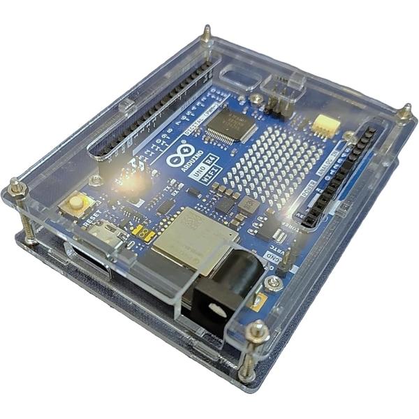 「Arduino UNO R4 WiFiに対応」 公式ボードサイズに合わせた精密設計。WiFiモデルにぴったりフィットする専用アクリルケースです。「ボードをホコリや衝撃から保護」 透明なアクリル素材で、内部を視認しながらしっかり保護。開発・...