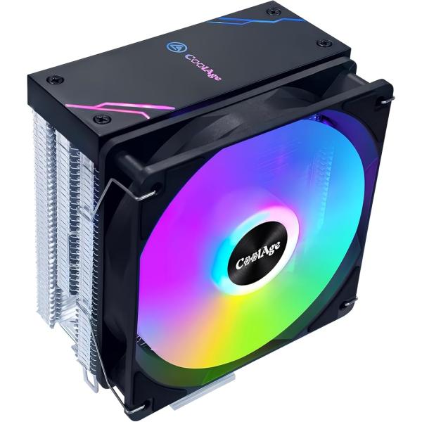 「特徴」サイドフロー型の高性能CPUクーラーで、鮮やかなRGB LEDが虹色に発光。ゲーミングPCの内部をスタイリッシュに彩ります。「機能」強力な冷却性能を誇り、長時間の高負荷動作でもCPUの温度を安定的にコントロール。4本の高効率ヒートパ...