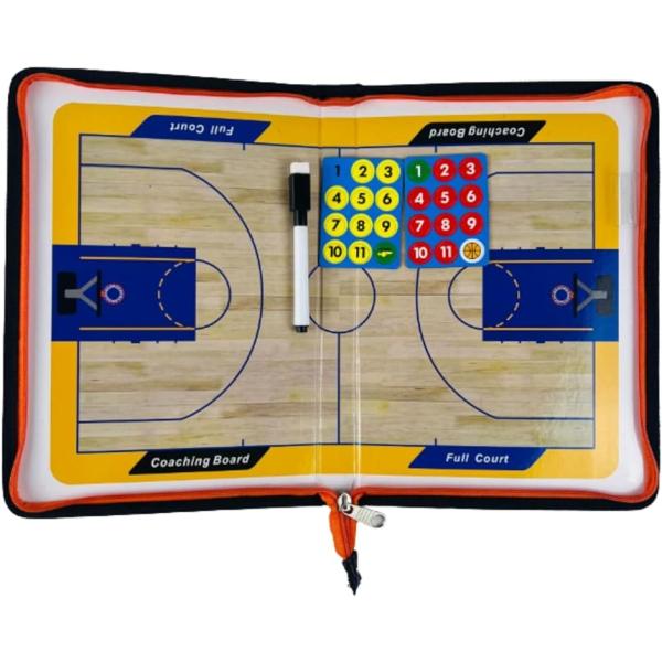 バリエーションコード : 2BUD14UHV9「バスケットボール作戦ボード」 全面マグネット式の作戦ボードで、ピースやコマをしっかり固定でき、作戦説明がスムーズに進みます。視覚的に複雑な戦術や作戦を整理でき、チーム全体の理解を深め、効率的な...