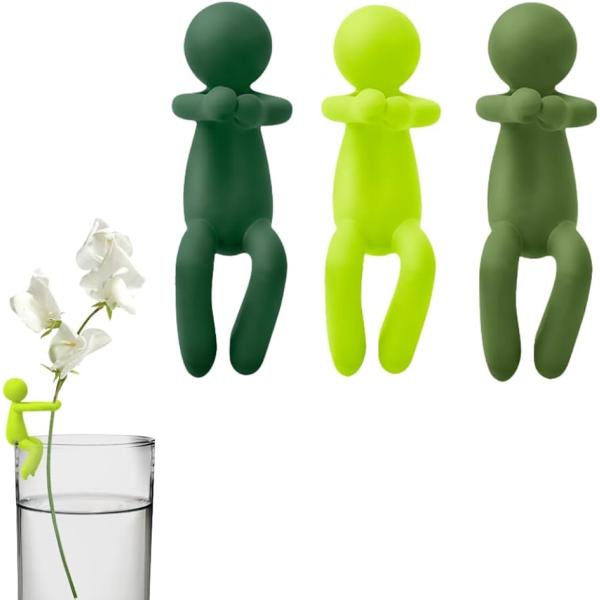 ・「ユニークなデザイン・水耕植物の安定をサポート」かわいい人型デザインで、植物の茎をしっかり支える水耕植物用固定器。ガラス瓶やフラワーベースに最適で、植物が倒れたり傾いたりするのを防ぎます。水耕栽培や観葉植物のインテリアとしてもおすすめ。・...