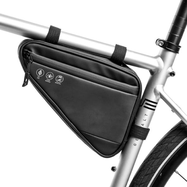 「大容量収納」スマホ、財布、修理キットなどの小物がすっきり収納できる広めの内部構造です。フレーム下の空間を無駄なく活用できます。日常使いにもロングライドにも最適です。「防水設計」高品質ナイロンとPU素材を採用し、防水性と耐久性を両立していま...