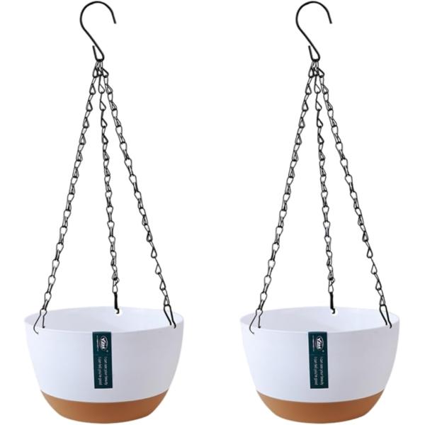 バリエーションコード : 2BUFJQGD3I「洗練されたデザイン」このハンギングプランターは、バスケット型の吊り鉢として、植木鉢、観葉植物、花、ハーブなどを美しくディスプレイできるモダンでおしゃれなインテリアアイテムです。「簡単取り付け＆...