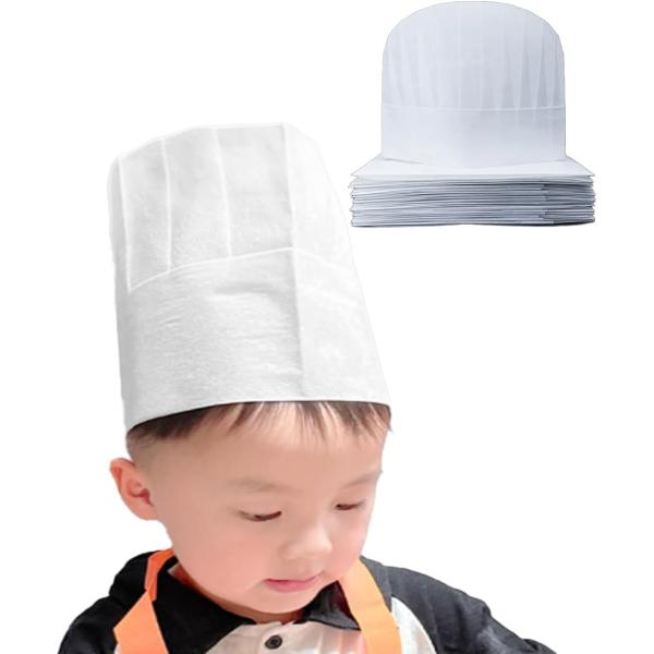 バリエーションコード : 2BUFK65W1Fお子様の料理教室やごっこ遊びにぴったりの子供用使い捨てシェフハットです。10枚セットと20枚セットからお選びいただけます。不織布を使用し、軽量で通気性が良く、汚れにくい素材となっております。お子...