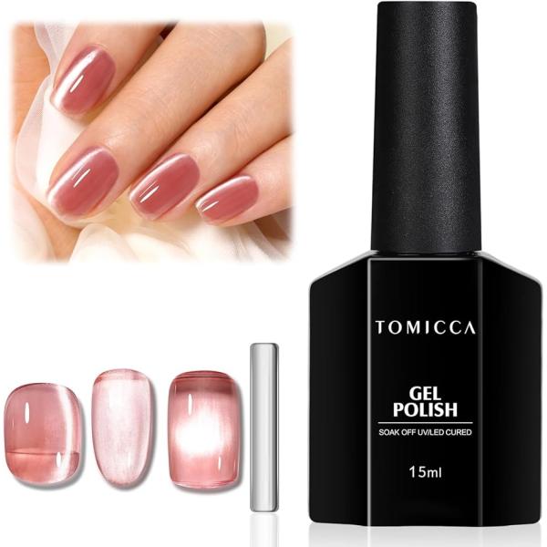 バリエーションコード : 2BUL0VIQT5TOMICCA マグネットジェルネイル 美しいカラーを生み出す事が出来ます。ムラなく均一に塗る事ができ、サロンワークの時短に最適です。一度塗りでも美しく発色し、重ね塗りするごとにより色に深みを増...