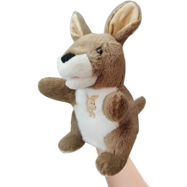 他サイト： パペット人形 ハンドパペット 指人形 腹話術 口が動く(カンガルー)の商品画像