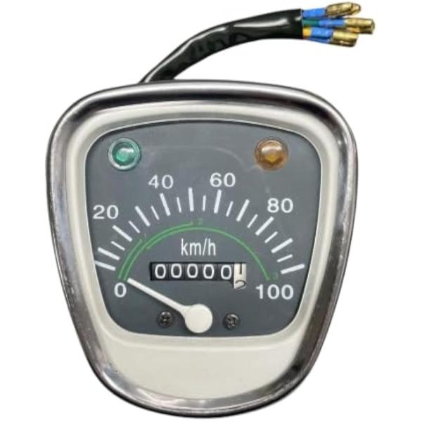 スーパーカブ C50、C70、C90 デラックスカブ対応のスピードメーター社外品は、バイクライフをさらに充実させるための必須アイテムです。走行距離を正確に計測できるため、メンテナンスや燃費管理に役立ちます。視認性の高いディスプレイは、昼夜を...