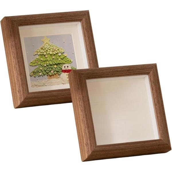 バリエーションコード : 2BUP01VGCF「おしゃれな木製デザイン」木の温もりと高級感を兼ね備えたナチュラルなデザイン。結婚式や新居、カフェ風インテリアにもぴったりです。「ましかく写真対応」チェキや10x10cmの写真に対応した正方形サ...
