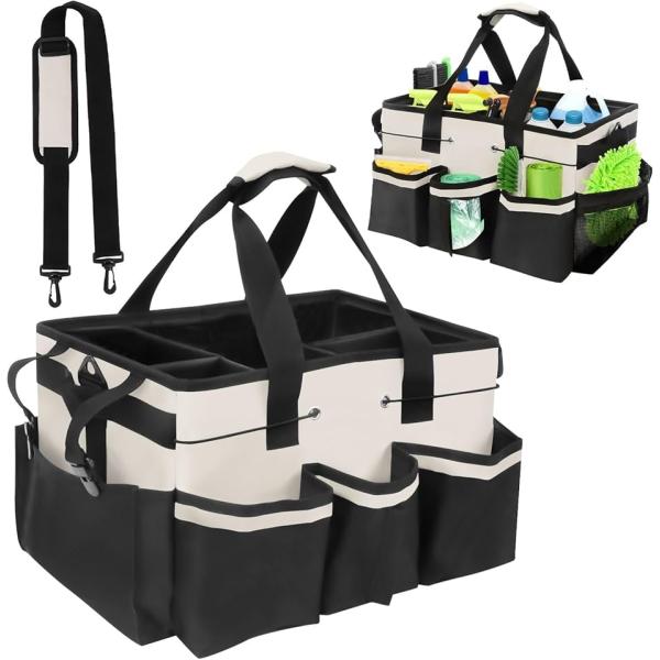 バリエーションコード : 2BUK96NQTO十分な収納ポケットできれいに収納できる工具バッグハンドルとショルダー付きで持ち運び楽々な掃除用品収納バッグ防水性、安定性があり軽量な収納バッグ