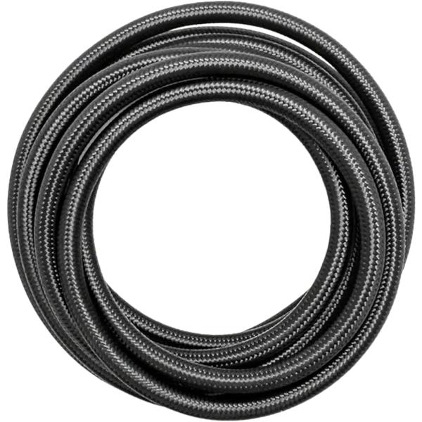 柔軟x高性能燃料ホース CPE PTFE 耐熱 耐久 ナイロン メッシュ 3層 ガソリン AN6 1M (ブラック)