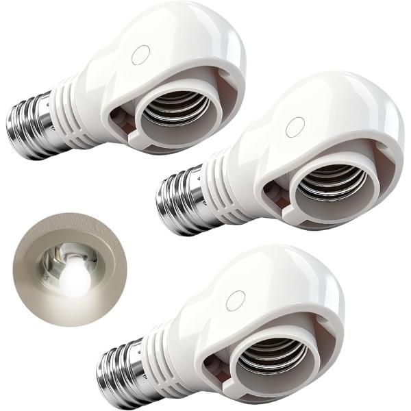 バリエーションコード : 2BUO18KLI61、商品名：E17 LED電球専用可変式ソケット 色：ホワイト 重量：20g 材質： プラスチック＋銅 サイズ： 高さ3.3x幅2.6x全長7.2。2、用途：斜め付けダウンライトに直下方向に取付...