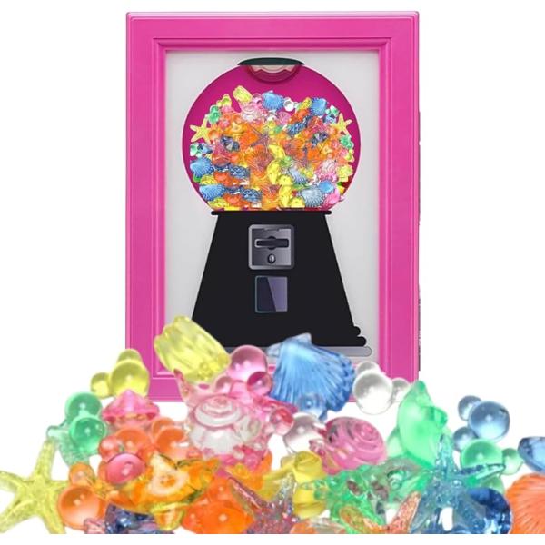 バリエーションコード : 2BUQ5LNRG8「可愛いキャンディーディスペンサーの形をした額縁」ピンク「写真や絵画、スーパーボールや小物を収納できるフレーム」ピンク「卓上・壁掛けの2WAY仕様のフォトフレーム」ピンク