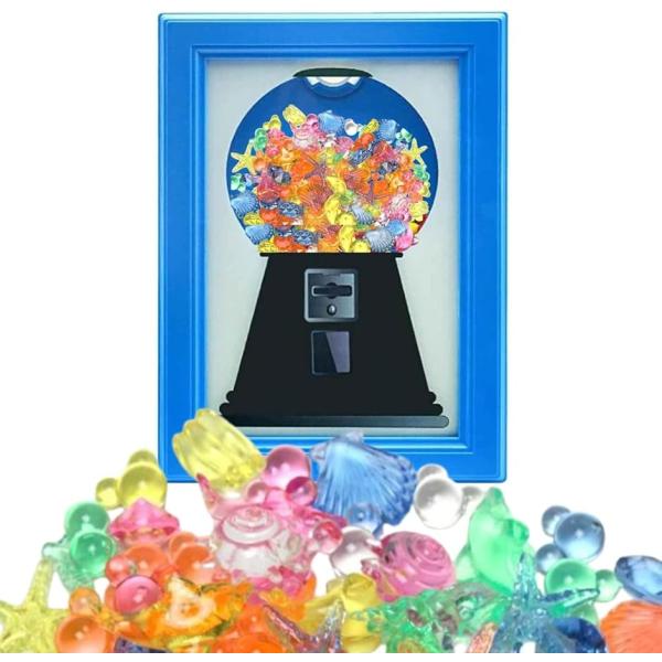 バリエーションコード : 2BUQ5LNRG8「可愛いキャンディーディスペンサーの形をした額縁」ブルー「写真や絵画、スーパーボールや小物を収納できるフレーム」ブルー「卓上・壁掛けの2WAY仕様のフォトフレーム」ブルー