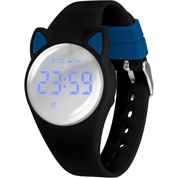 バリエーションコード : 2BURDLOJV4「子供用スポーツウォッチ」：子供用ミニスマートウォッチは、携帯電話に接続する必要もなく、アプリをダウンロードする必要もなく、スマートウォッチと同じ歩数計、歩行距離、カロリー、秒計を楽しむことがで...