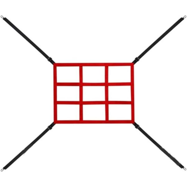 赤色のターゲットが視認性抜群。自宅で本格にトレーニングできる野球やサッカーの練習に最適なストライクゾーンターゲットです。ストラックアウトで投球の正確性を高め、打撃練習ではバッティングネットとしても活躍。ソフトボールから野球はもちろん球技全般...