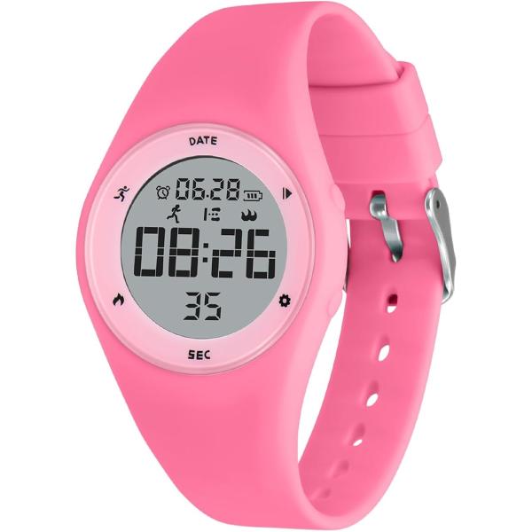 バリエーションコード : 2BURQNSWKX「子供用スポーツウォッチ」：子供用ミニスマートウォッチは、携帯電話に接続する必要もなく、アプリをダウンロードする必要もなく、スマートウォッチと同じ歩数計、歩行距離、カロリー、秒計を楽しむことがで...