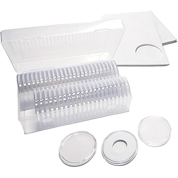 バリエーションコード : 2BURSFLHT3「大切なコインを、透明感のある収納でしっかり保管」 丸型コインケースは、コイン愛好家からも支持される定番アイテム。「30mm」と「41mm」の2タイプをご用意しており、それぞれ内枠シート付きで多...