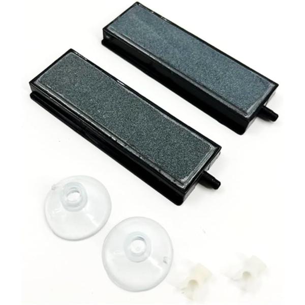 エアストーン ロング 棒 タイプ 2個セット 細かい泡 水槽 エアー エアレーション エアーストン バブル (10cmx2個 吸盤付き)