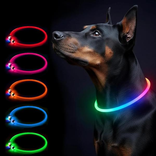 バリエーションコード : 2BUS6RNW63「2025新登録・1本で15種類発光モード・記憶機能」:この光る首輪 には常時点灯、流れ点滅、グラデーションの3発光モードが搭載され、カラーは赤、青、緑、ピンクといった基本色に加え、ピンク＆パー...