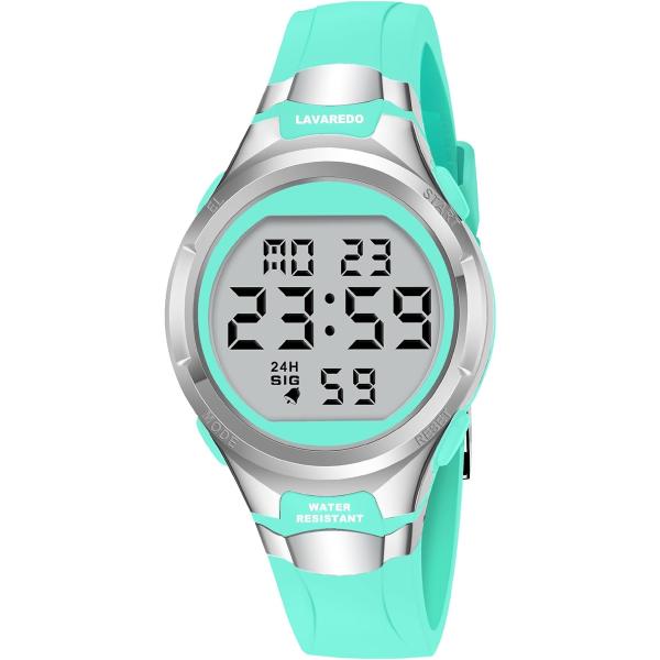 バリエーションコード : 2BUSPKJO6S多機能：時計はストップウォッチ、カレンダー、バックライト、目覚まし時計などの機能を兼ね備えており、日常生活をより便利にします。時計は大きなデジタル表示のデザインで、読みやすい。暗い環境でも明るい...