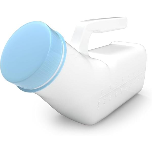 「大容量尿瓶」目盛付きで計測に便利。尿量の計測が簡単にでき。2〜5回の排尿に適した大容量タイプです。「使いやすい口径」直径5.8cmの広い口径で排尿がスムーズ。長いハンドルはベッドの柵にかけることが可能で。「こぼれにくいネジ式蓋」キャップが...