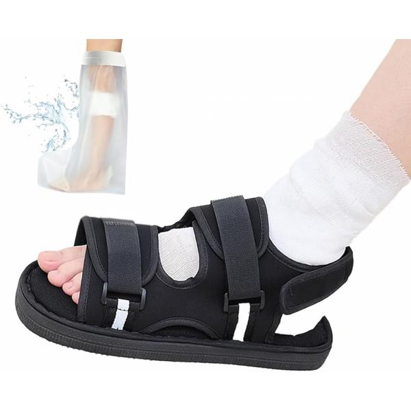 バリエーションコード : 2BUTLFL0GT「これでラクラク装着。」 3箇所のテープを全開でき、脱ぎ履きが簡単。普段履く靴やサンダルで引っかかっていた方はこれでお悩み解決です。このギプスシューズなら”ガバッと”開いて足を乗せるだけ、子供で...