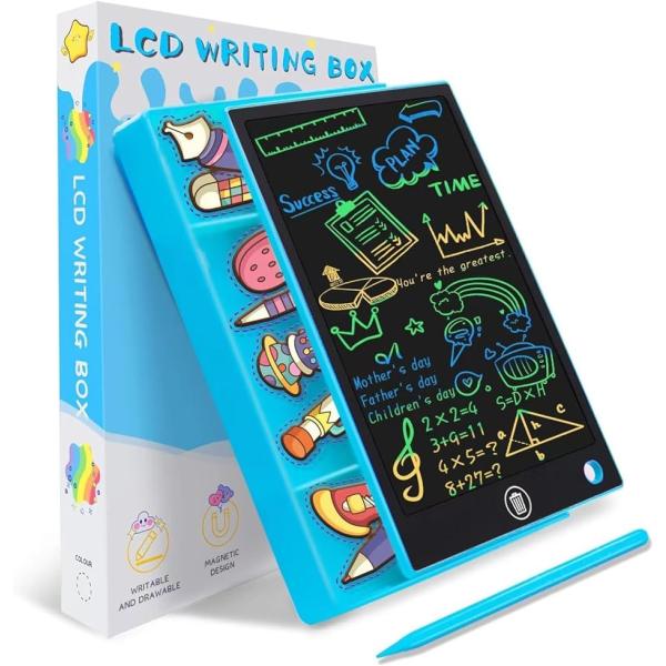 バリエーションコード : 2BU8KWDH06「スタイラスペン/マグネット吸着/持ち運び簡単」お絵かきボードの右側にマグネット吸着が付いています。収納ボックスにも入れられるので、ペンをなくす心配もありません。VITSR子供の手帳は1本の磁力...