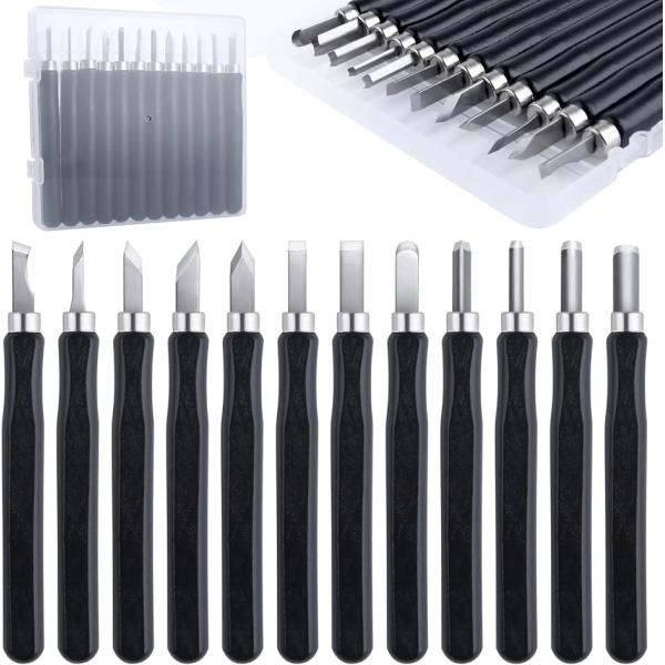 ブレード:カービングナイフの刃はSK2鋼でできており、鋭利で耐摩耗性があり、錆びにくいため、木彫りの初心者に最適ですハンドル:ハンドルは人間工学に基づいており、持ちやすい木製なので、長時間使用しても疲れを感じず、どんな彫刻作業も簡単に完了で...