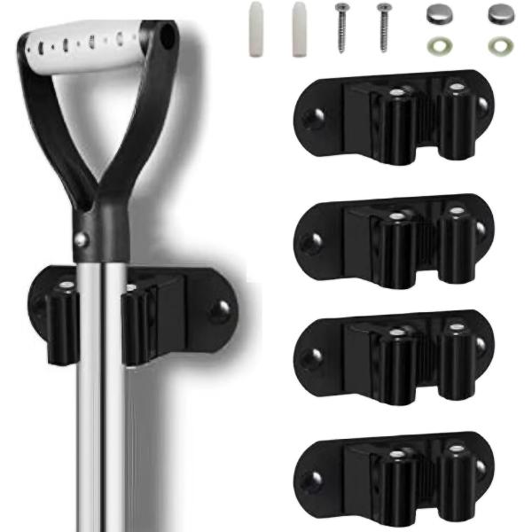 バリエーションコード : 2BU2VGXDYT「壁にしっかり固定＆ズレ落ち防止」 ネジ止め式のしっかりとした構造で、掃除道具を壁面にがっちり固定可能。滑り止めゴムローラーがモップやほうきをしっかり挟み、不意の落下を防ぎます。粘着式では不安な...