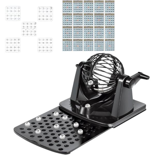 「フルセットで準備不要」ビンゴマシン本体、75個のボール、20枚のカード、ボールトレイがセット。届いたらすぐにプレイできるため準備の手間がかからない。「老若男女楽しめる簡単ルール」ルールが分かりやすく、子どもから高齢者まで幅広く楽しめる。イ...