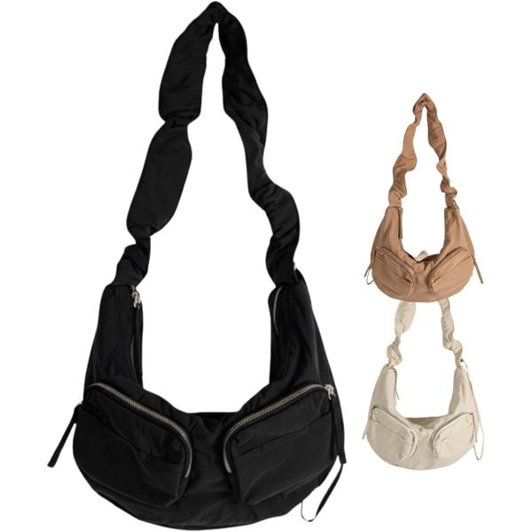 バリエーションコード : 2BUV53W2DN2wayで便利な5ポケット、約230グラムの超軽量ショルダーバッグ 持ち手部分のドローコード調節で、ショルダーバッグにもハンドバッグにもなる.持ち手部分にドローコードが付いていて、絞ると持ち手が...