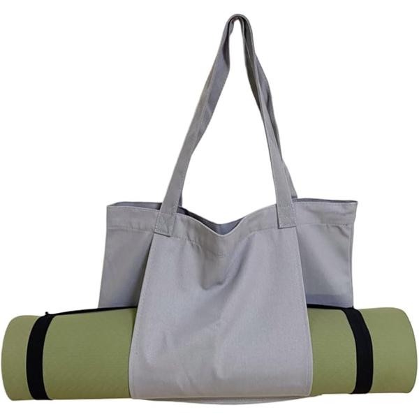 バリエーションコード : 2BUIQ3WRWPヨガマットを便利に持ち運びができるスライドポケット付き バッグと別に持ち運ぶのが面倒臭い時にうれしい「バッグにヨガマットがつけられる！」 トート、ショルダーバッグになります。大きいスライドポケッ...