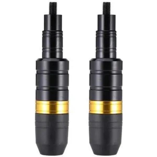 マフラースライダー カスタム パーツ バイク ガード 2本セット (ゴールド)