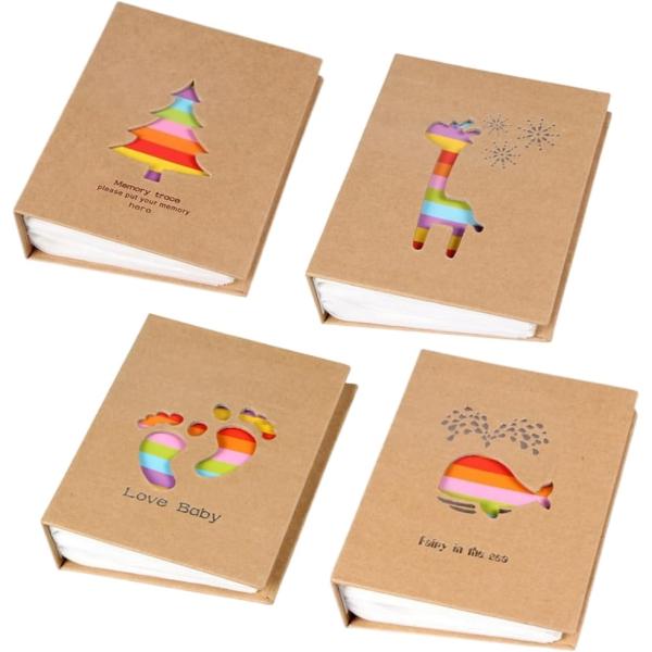 「大容量フォトアルバム」1冊につきL判写真が200枚、4冊合計で800枚収納できるかわいいフォトアルバムセットです。種類別に整理できて自由度も高く、思い出をたっぷり保存できます。「成長記録に最適」1ページにL判写真を上下2枚、見開きで4枚収...