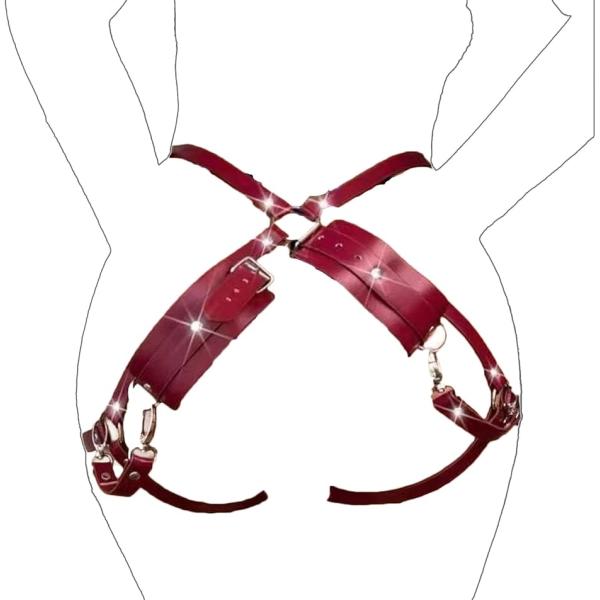 バリエーションコード : 2BUYX3NT92「セクシーなハーネスセット」 洗練されたPUレザーデザインが魅力のボディーハーネス。コーデに取り入れるだけで、存在感あるスタイルを演出できます。「高品質素材と快適な着心地」 やわらかく扱いやすい...