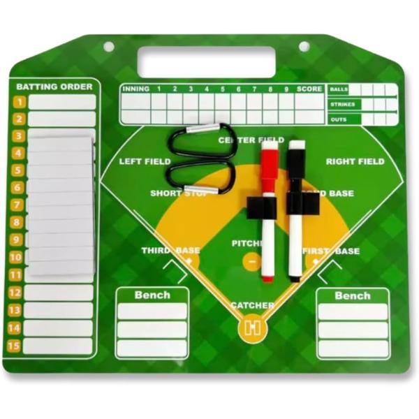 「野球用作戦ボード」シンプルで直感的なデザインの野球用作戦ボードです。選手への戦術伝達がスムーズで、初心者から経験者まで使いやすく、迅速な意思疎通をサポートします。「戦術を視覚化しやすい」水性ペンで直接書き込めるため、戦略やプレイの流れを視...