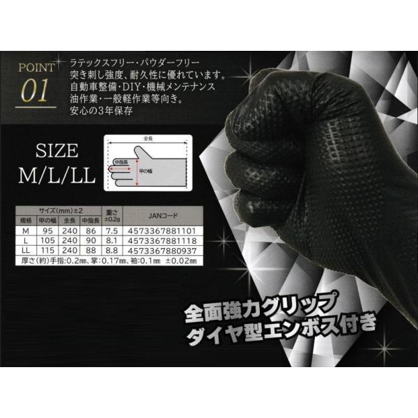 湘南ワイパーサプライ　VooGO ブラックニトリル手袋　商品コード/603405　サイズ【LL】50枚入り