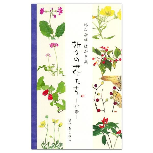 はがき集 折々の花たち（無罫） 30-524 外山康雄 表現社 : 堀萬昭堂