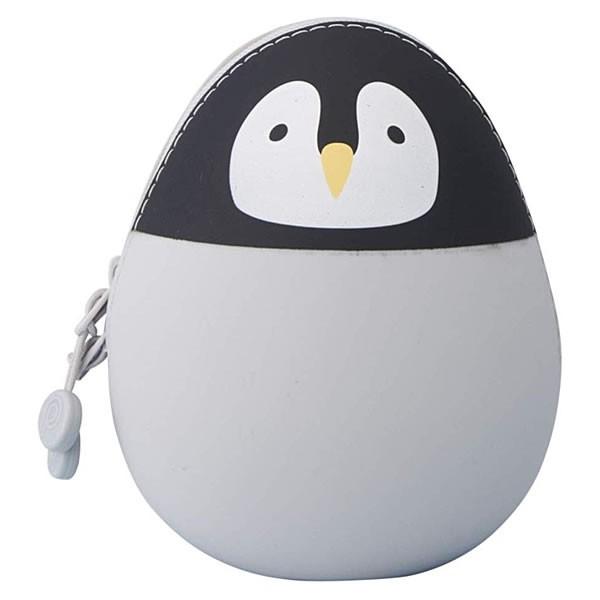 プニラボ エッグポーチ ペンギン A 77 10 立てて置けるたまご型ポーチ リヒトラブ Smart Fit