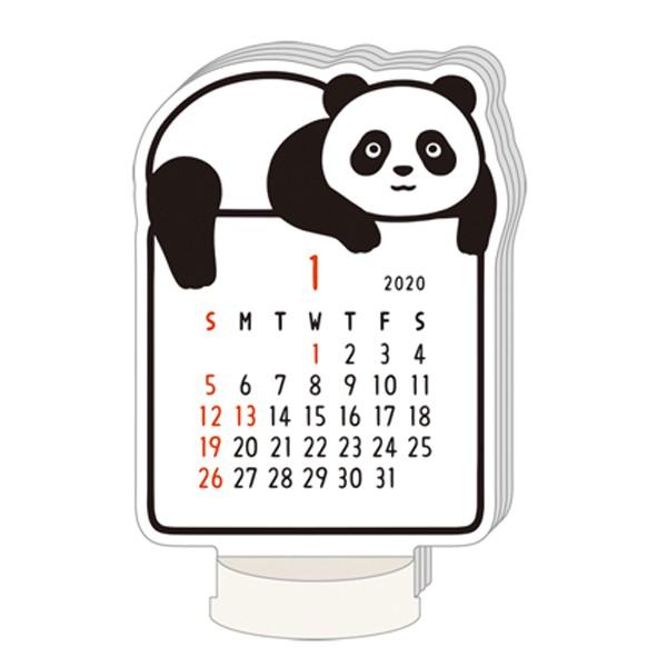 カレンダー 誕生日 お祝い 卓上 Noritakeダイカットカレンダー C 11 Nt パンダ グリーティングライフ