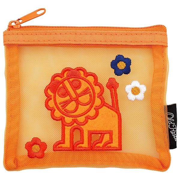 Old Resta 刺繍メッシュポーチ Mサイズ デビカ OR467234 KOMAMONO 見覚えのあるレトロな文房具のデザイン