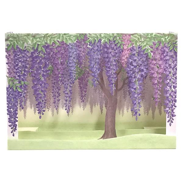 グリーティングカード 多目的 初夏カード レーザーカット藤棚 P4984 サンリオ 紫陽花 アジサイ サマーカード 立体カード 多用途 飛び出す カード Saniro P4984 堀萬昭堂 ヤフー店 通販 Yahoo ショッピング