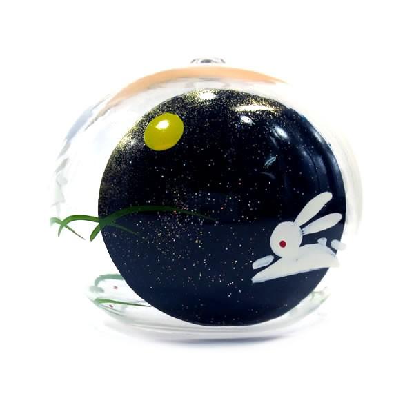 風鈴 ガラス くりすたる風鈴 うさぎ R 02 会津喜多方 蒔絵仕上げ 手作り風鈴 木之元 R 02 堀萬昭堂 ヤフー店 通販 Yahoo ショッピング